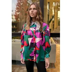 BLANCA SOFIA - Blusa Rafaela Geometric