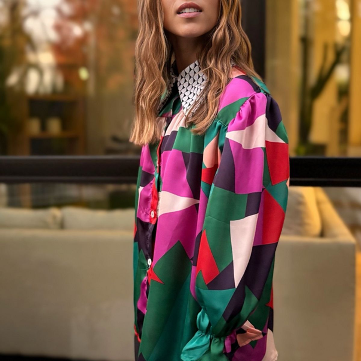 BLANCA SOFIA - Blusa Rafaela Geometric