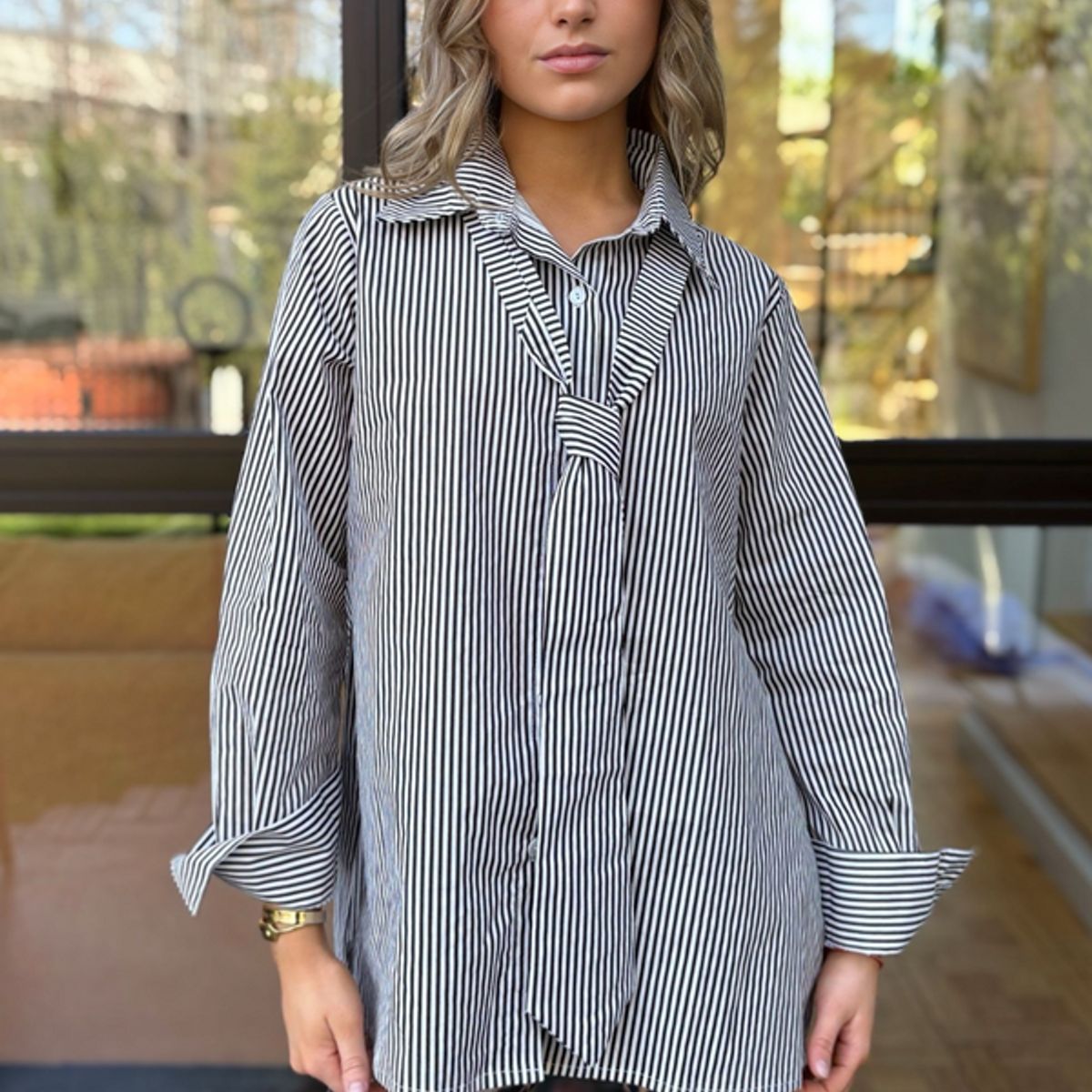 BLANCA SOFIA - Blusa Ravello Black Manga Larga