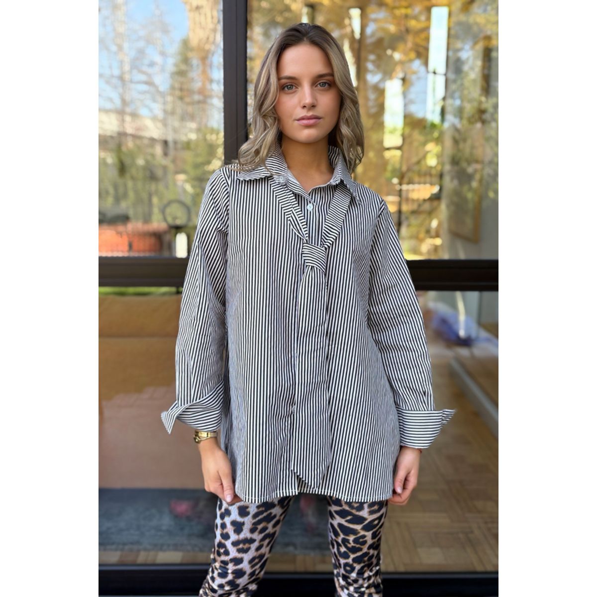 BLANCA SOFIA - Blusa Ravello Black Manga Larga