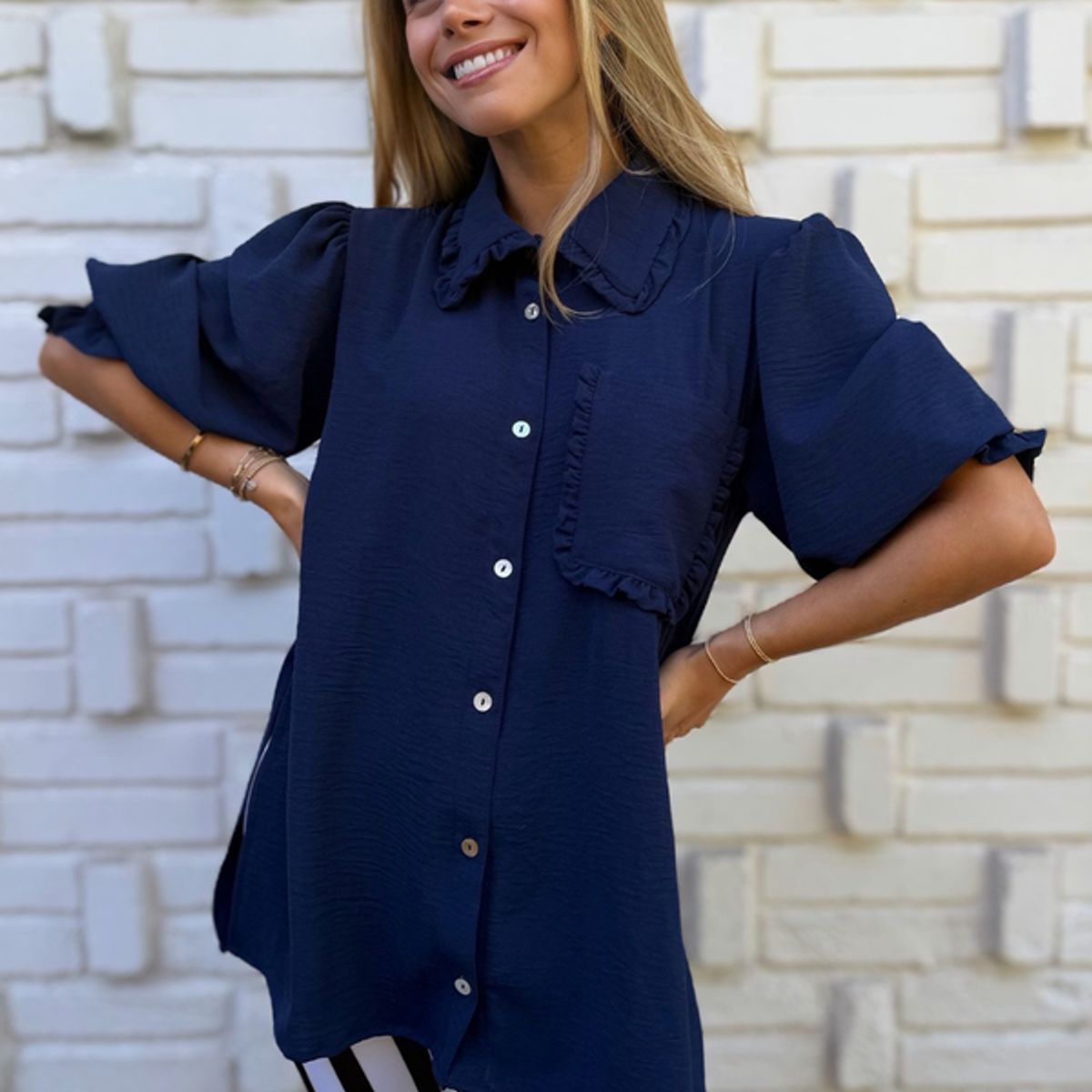 BLANCA SOFIA - Blusa Málaga Dark Blue