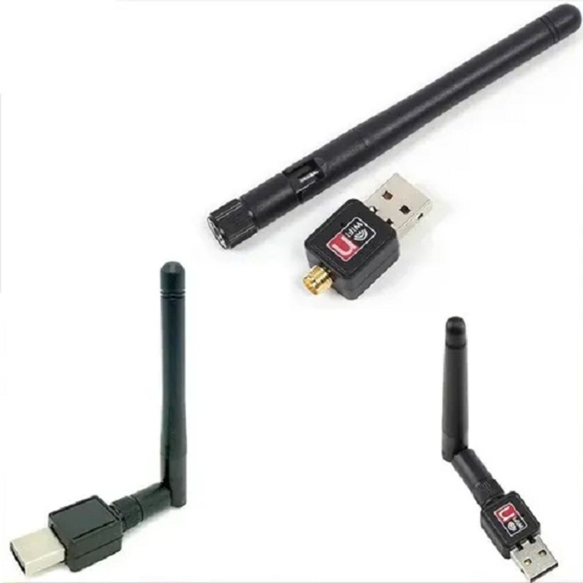 GENERICO - Adaptor de Wi-Fi USB 2.0 con antenna wireless