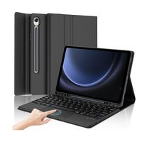 Funda Con Teclado Español Touchpad Para Samsung Tab S10 Lite Negro