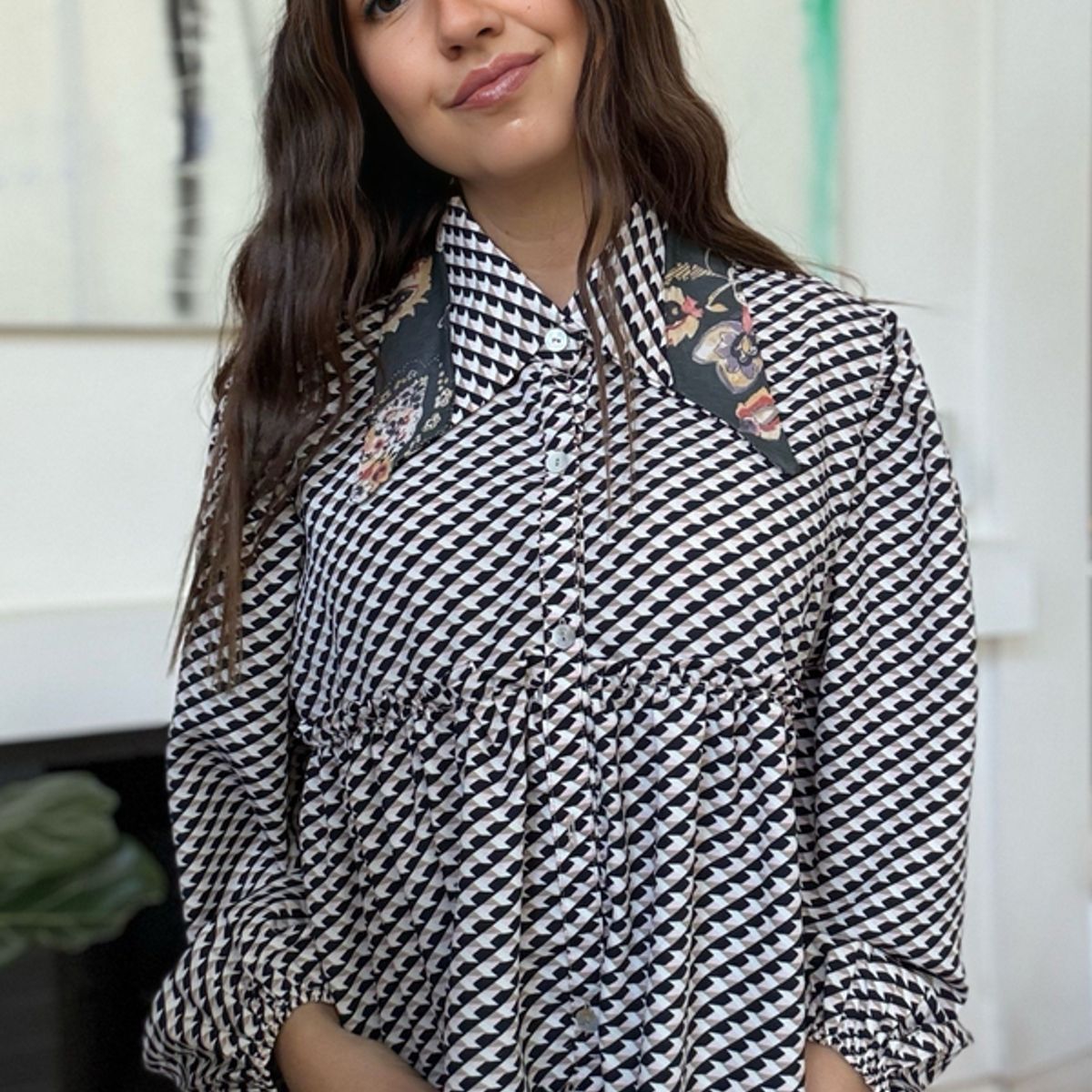 BLANCA SOFIA - Vestido Sevilla Black Geometric