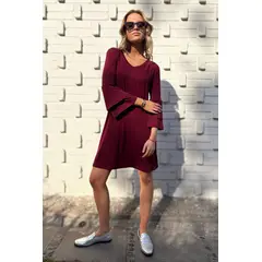 BLANCA SOFIA - Vestido Alondra Burgundy