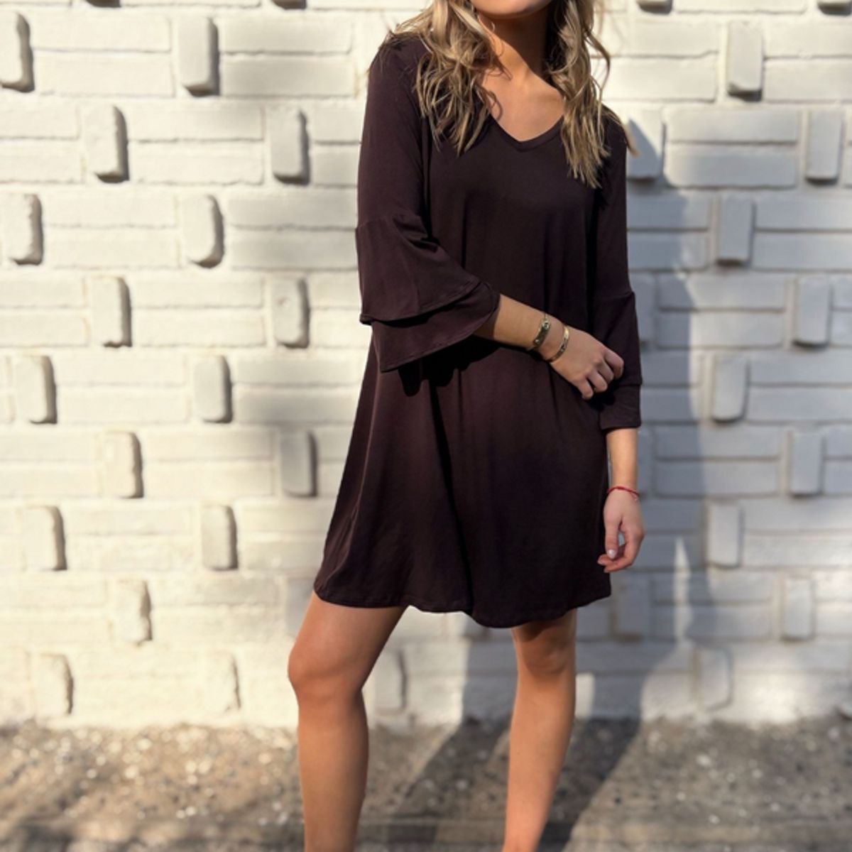 BLANCA SOFIA - Vestido Alondra Brown