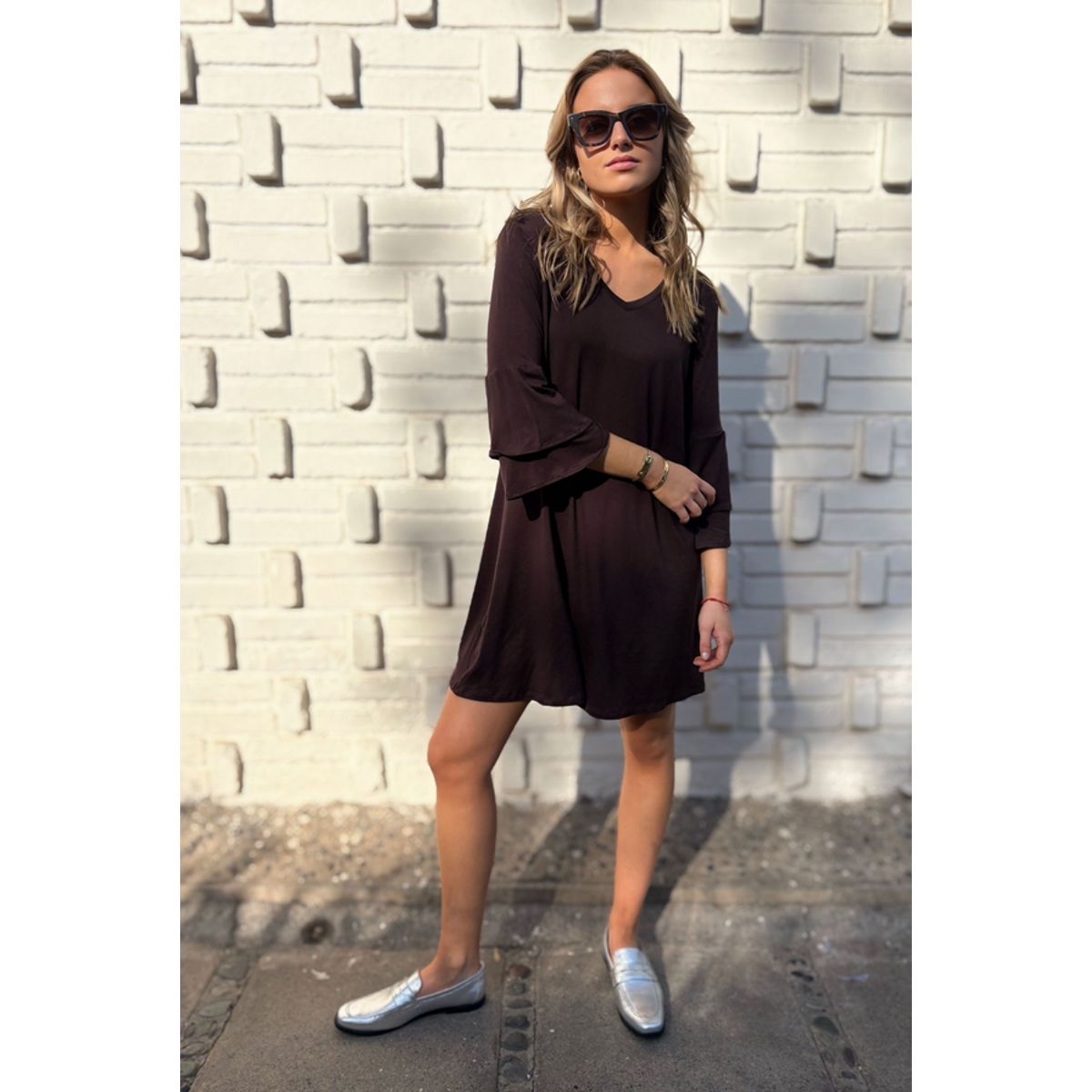 BLANCA SOFIA - Vestido Alondra Brown