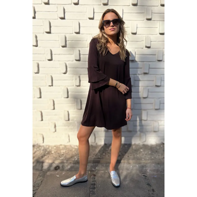 BLANCA SOFIA - Vestido Alondra Brown