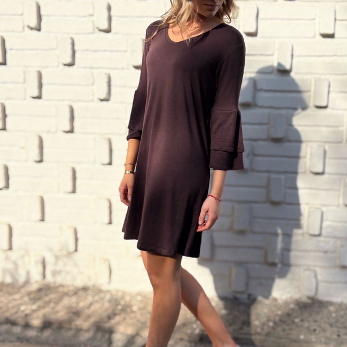 BLANCA SOFIA - Vestido Alondra Brown