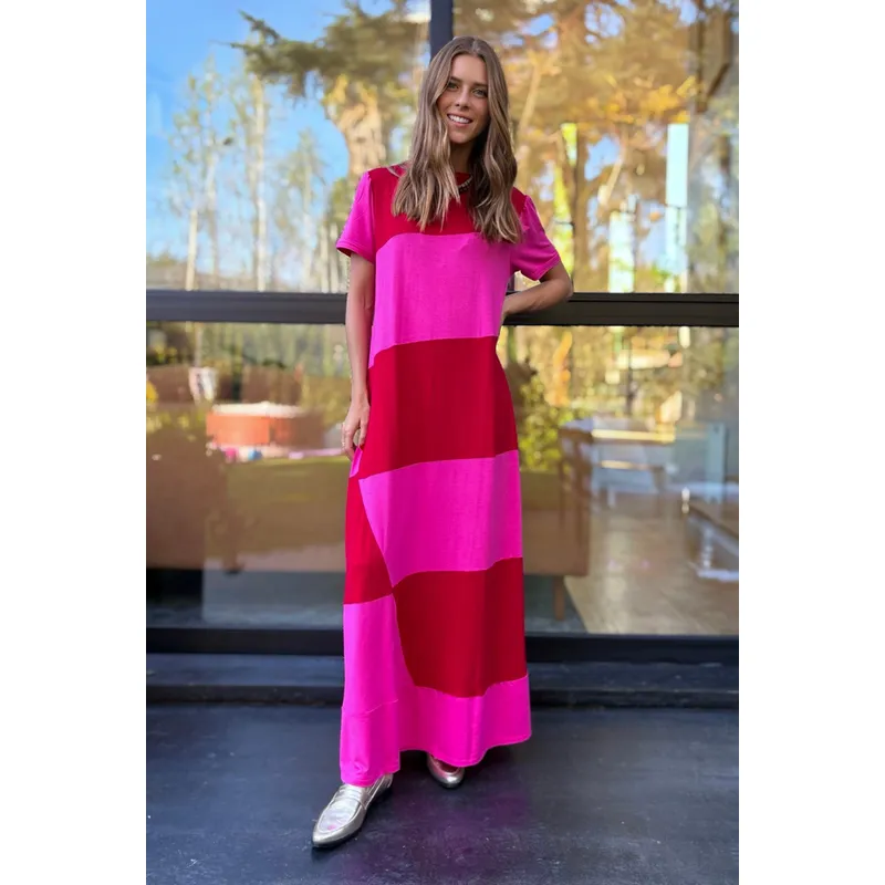 BLANCA SOFIA - VESTIDO DELFI PINKRED
