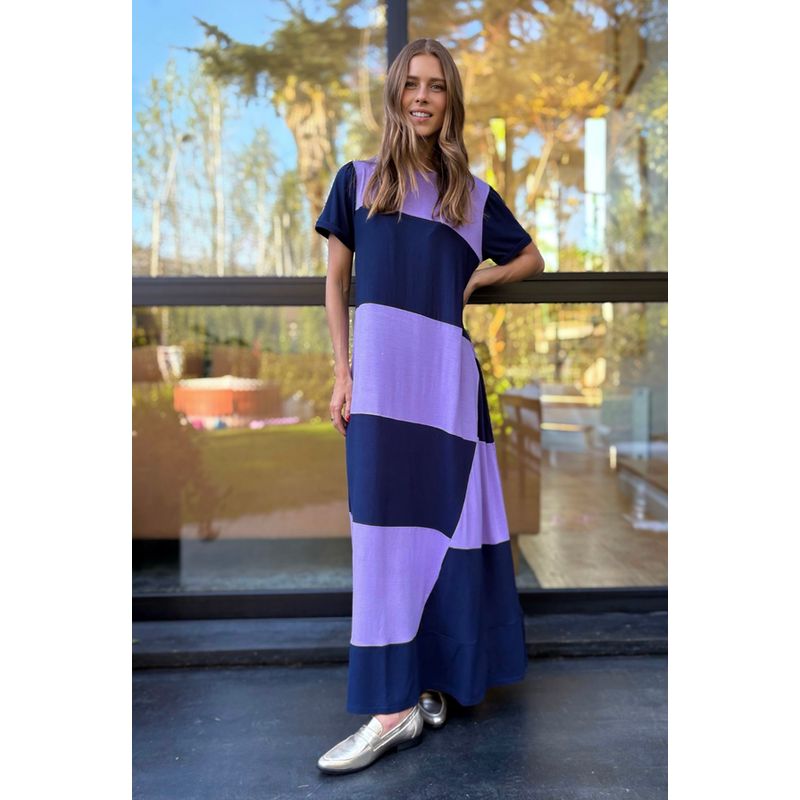 BLANCA SOFIA - VESTIDO DELFI LILADARK BLUE