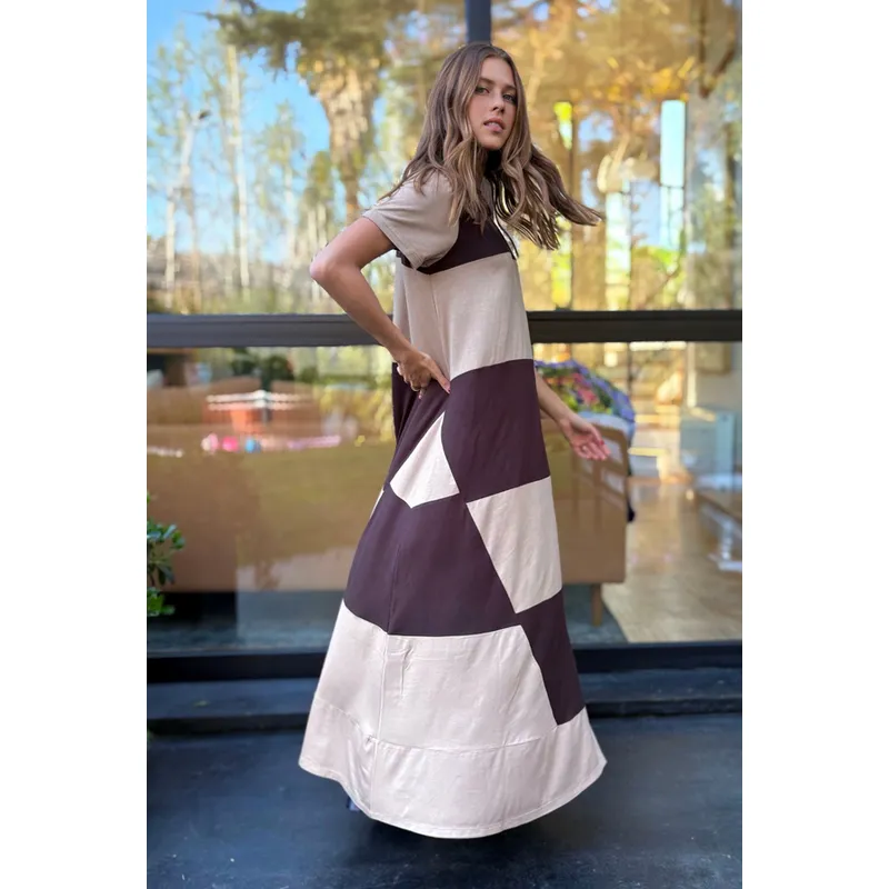 BLANCA SOFIA - VESTIDO DELFI BROWNBEIGE