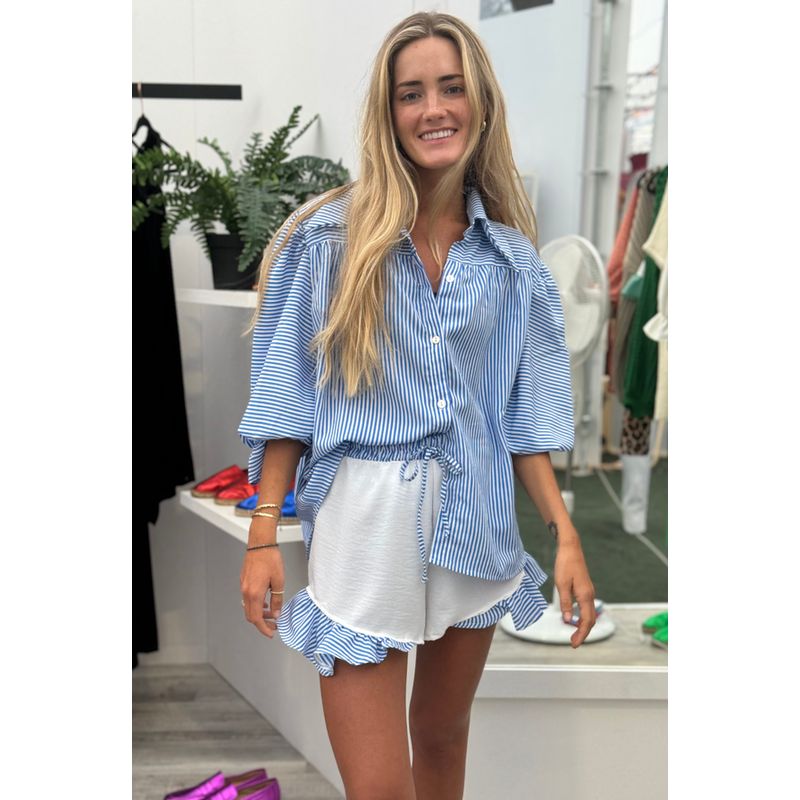BLANCA SOFIA - Sample Sale - Short Rafaela Rayas Celeste