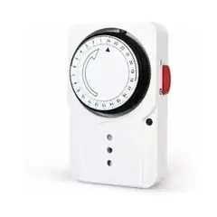 GENERICO - Temporizador Timer Analogico 24 Horas Adaptador