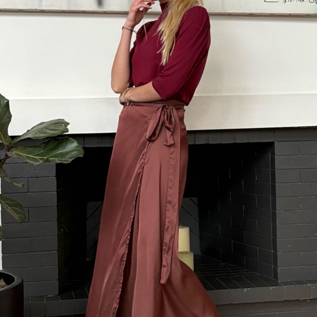 BLANCA SOFIA - Pollera Envolvente Brown