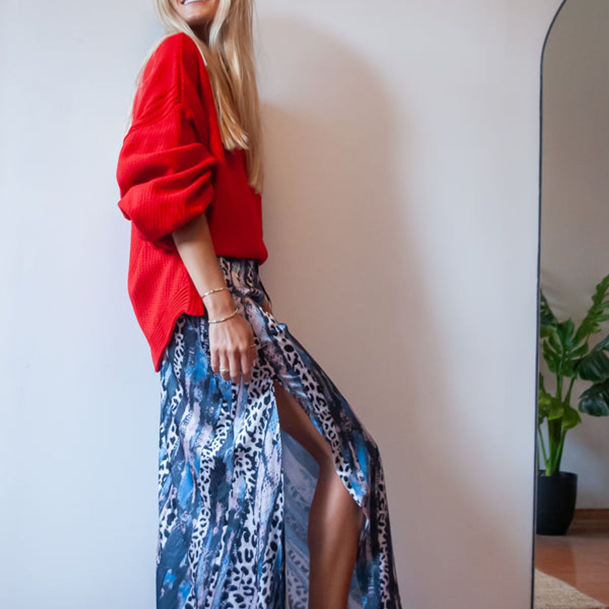 BLANCA SOFIA - Falda Midi Print