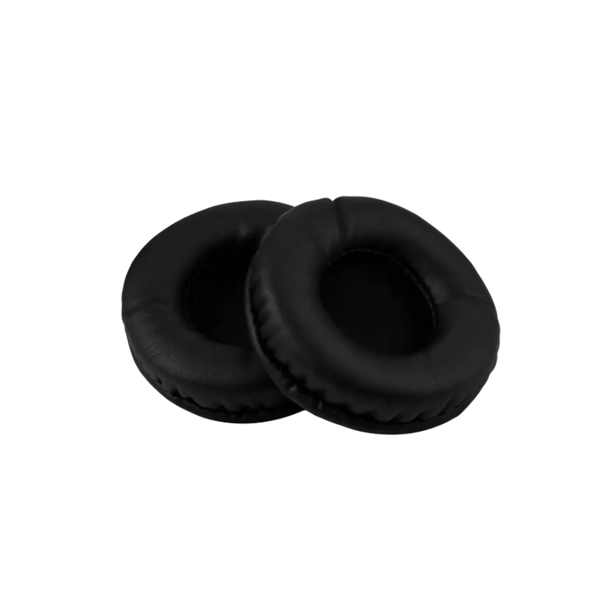 GENERICO - Par Almohadillas Cojin Audifonos 80mm Negro Cuero