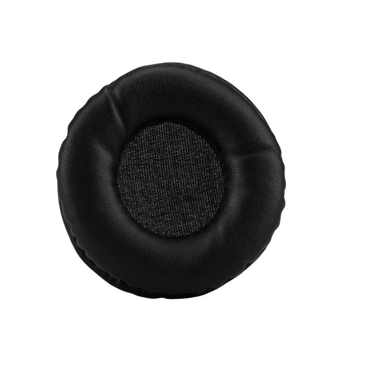 GENERICO - Par Almohadillas Cojin Audifonos 80mm Negro Cuero