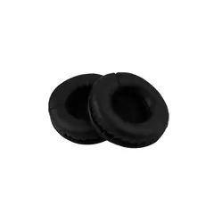 GENERICO - Par Almohadillas Cojin Audifonos 90mm Negro Cuero