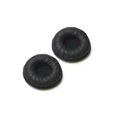 GENERICO - Par Almohadillas Cojin Audifonos 50mm Negro Cuero