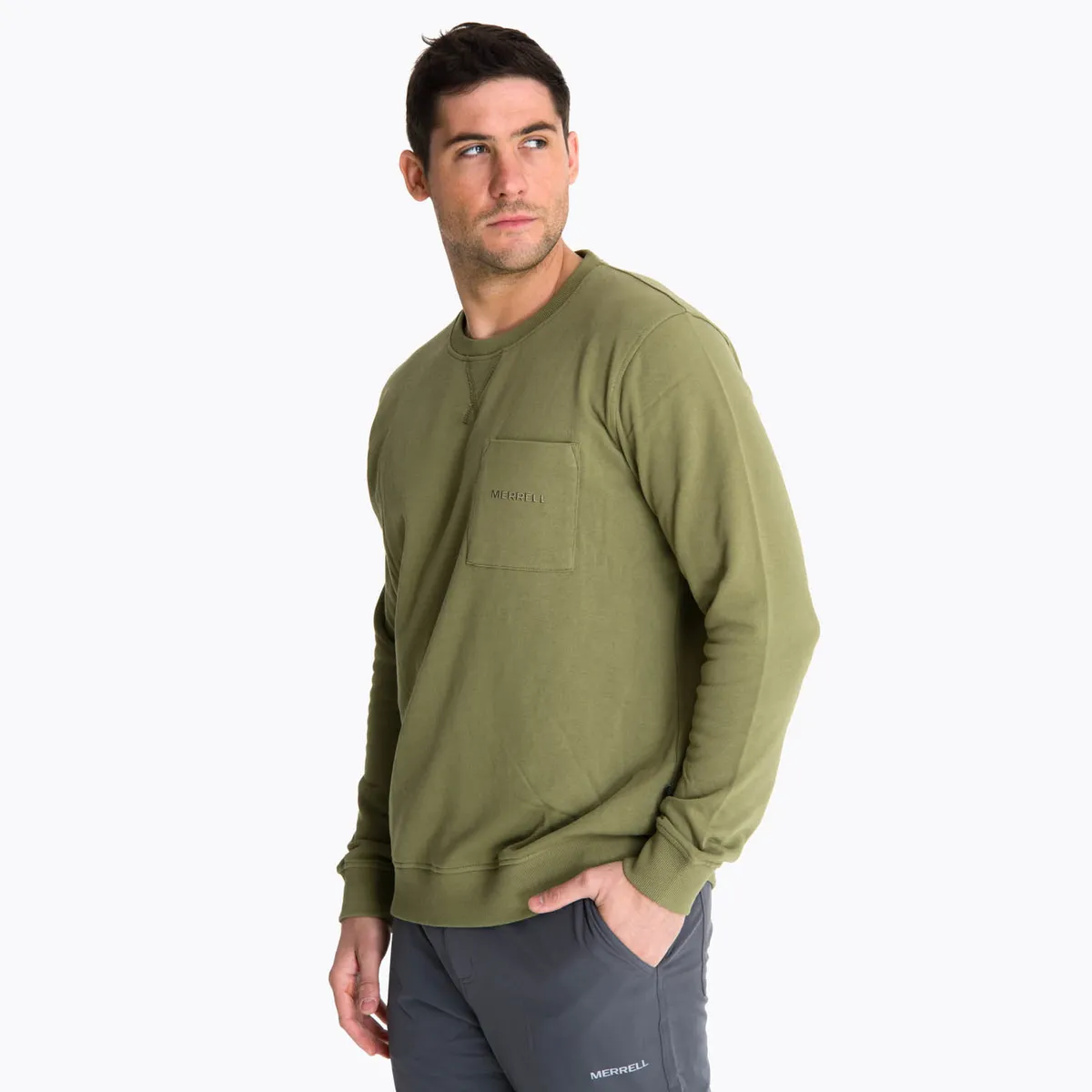 MERRELL - Poleron Hombre Hokitika Verde Musgo MERRELL