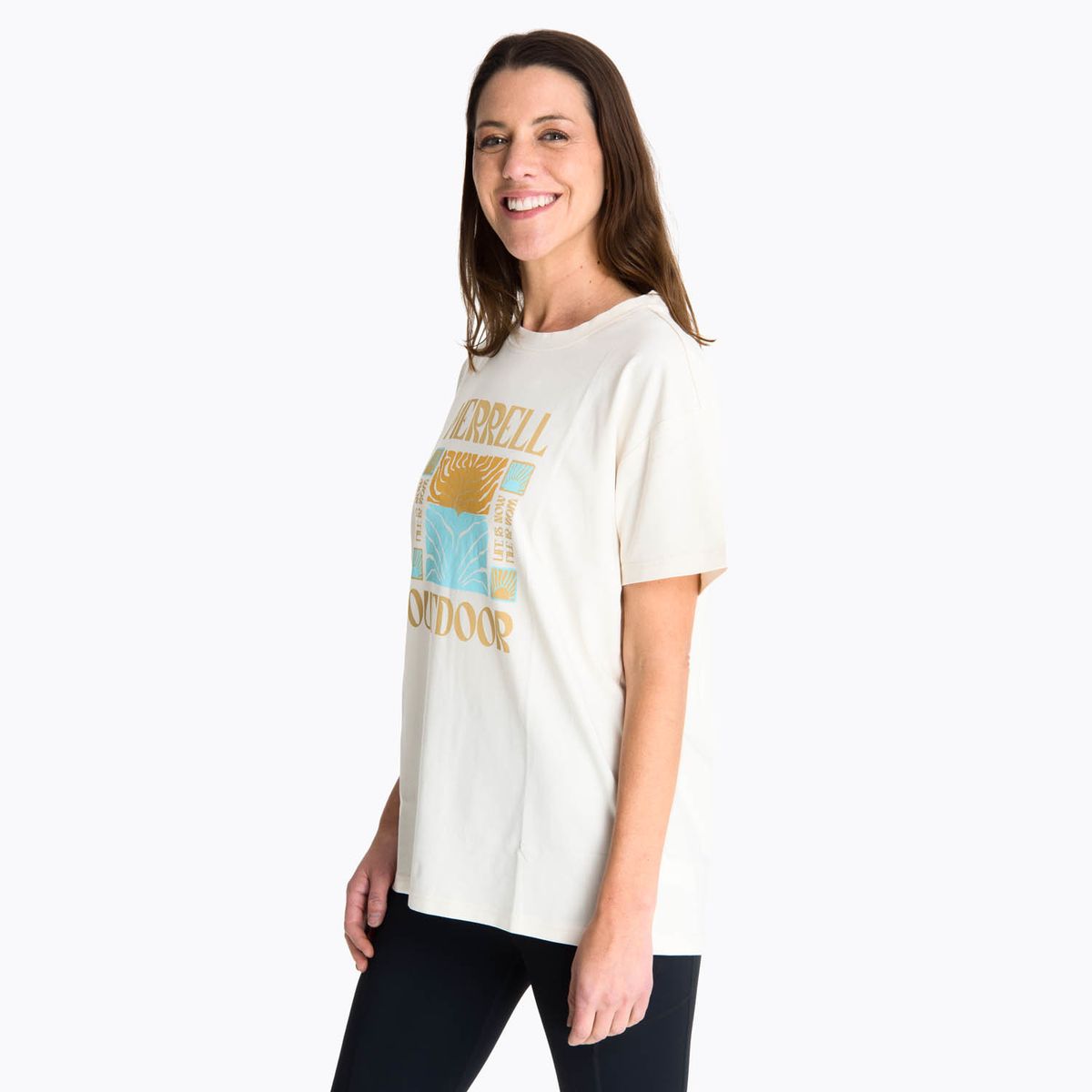 MERRELL - Polera Manga Corta Mujer Kirikiri Crema MERRELL