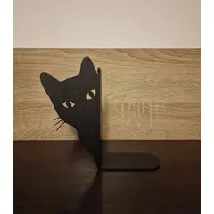 GENERICO - Decoración Sujeta libros - Gato asomándose
