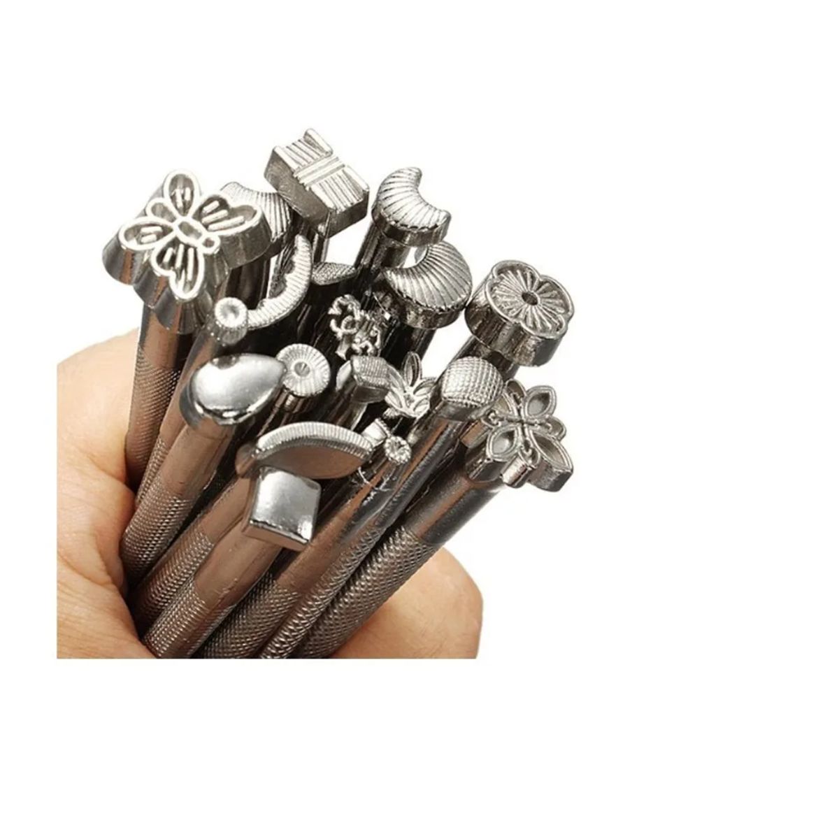 GENERICO - Herramientas Cuero Set Repujado 20 Figuras