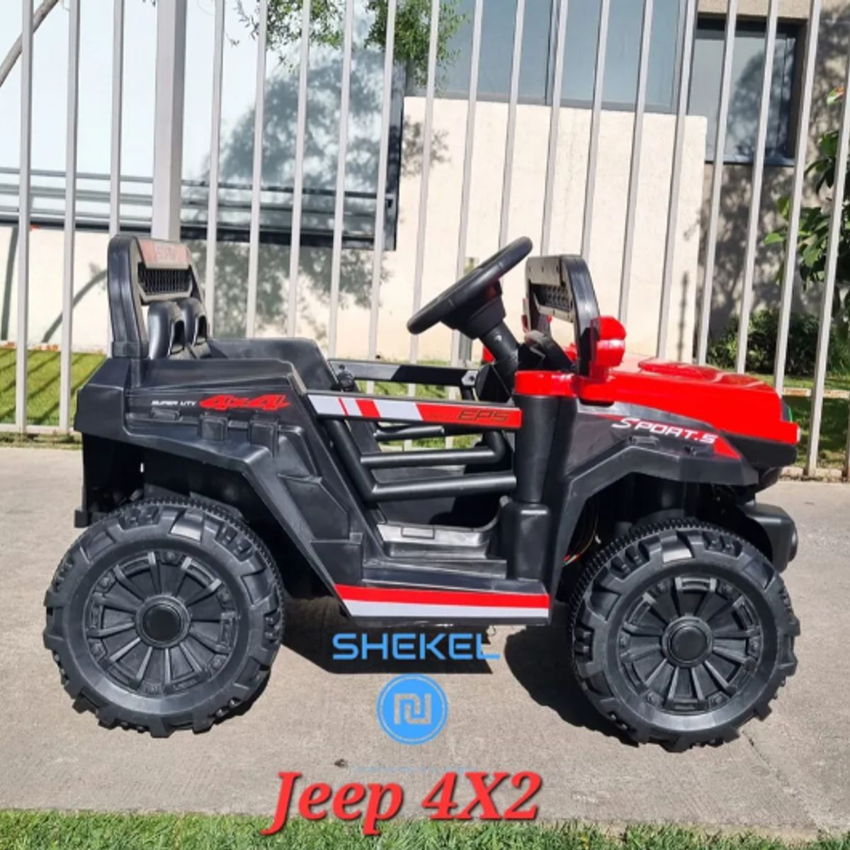 GENERICO - Auto A Bateria 4x2 Control Vehiculo Electrcio Niños Rojo 22