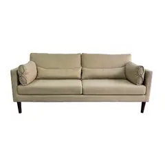 FURNITECH - Sofá Reims Beige 3 cuerpos