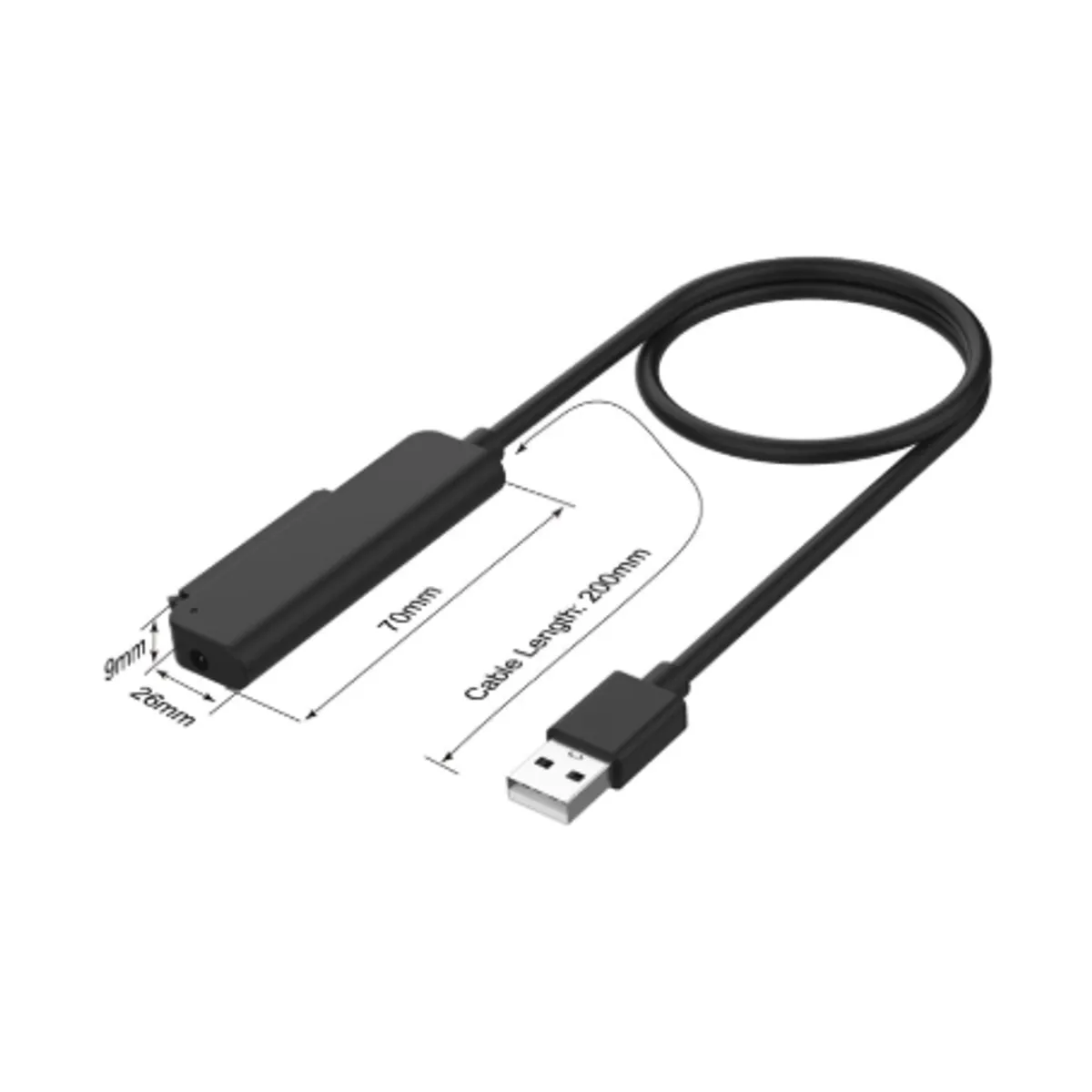ONTEN - Adaptador USB-A a SATA con Fuente de Poder Onten