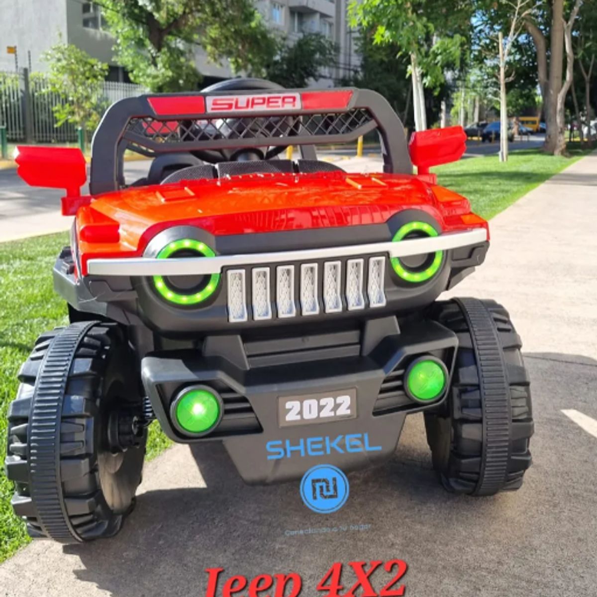 GENERICO - Auto A Bateria 4x2 A Control Vehiculo Electrcio Niños Rojo 22