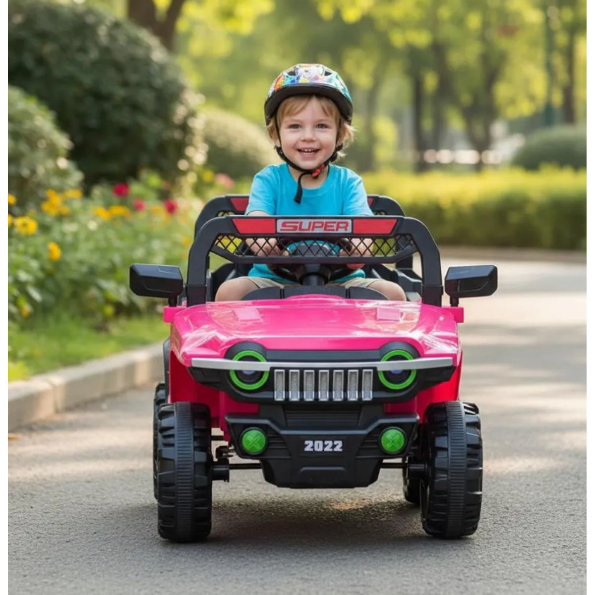 GENERICO - Auto A Bateria 4x2 A Control Vehiculo Electrcio Niños Rosa 22