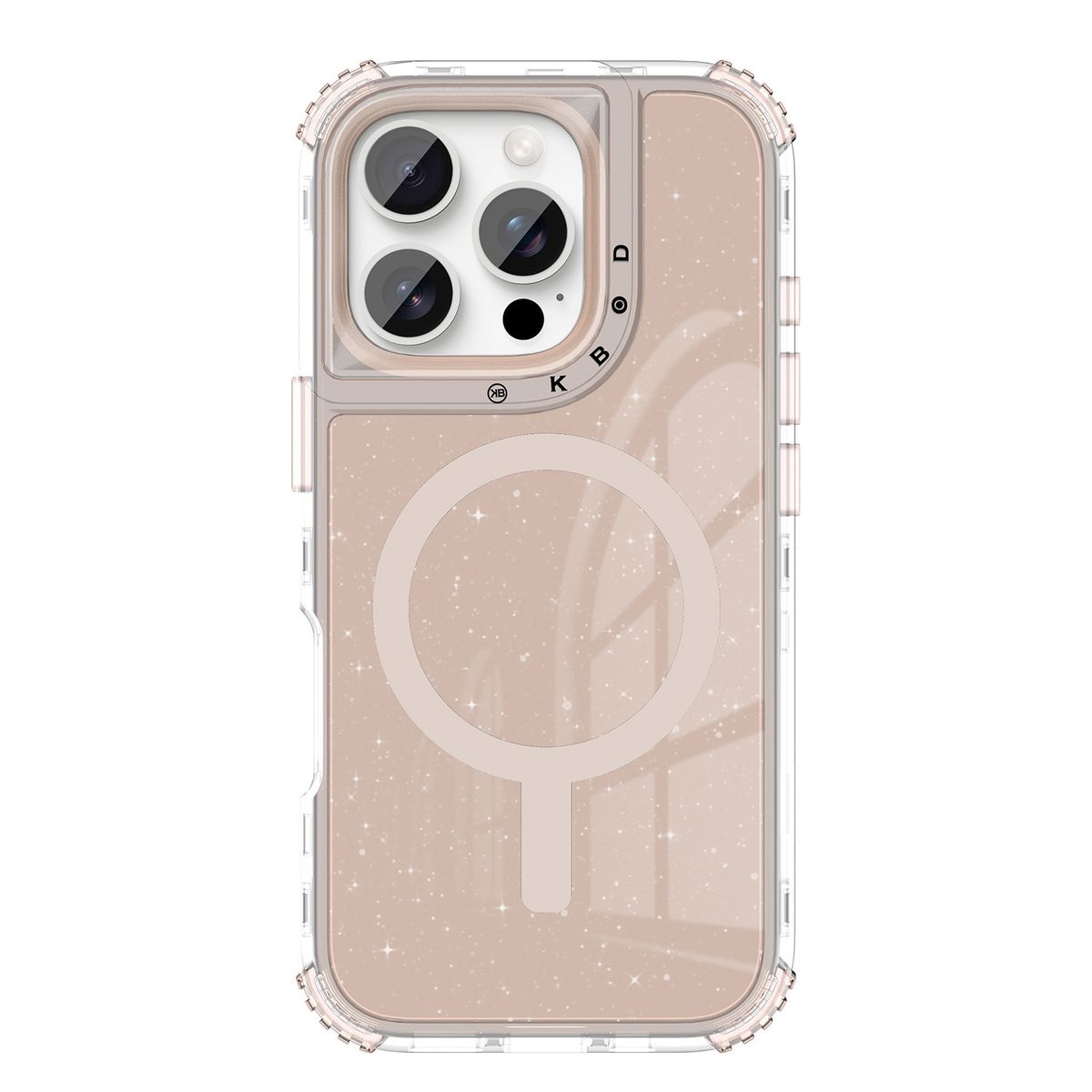 KBOD - Carcasa 360 Magnética De Brillo Kbod Urban Play Metallic Para iPhone 15 Pro Rosa