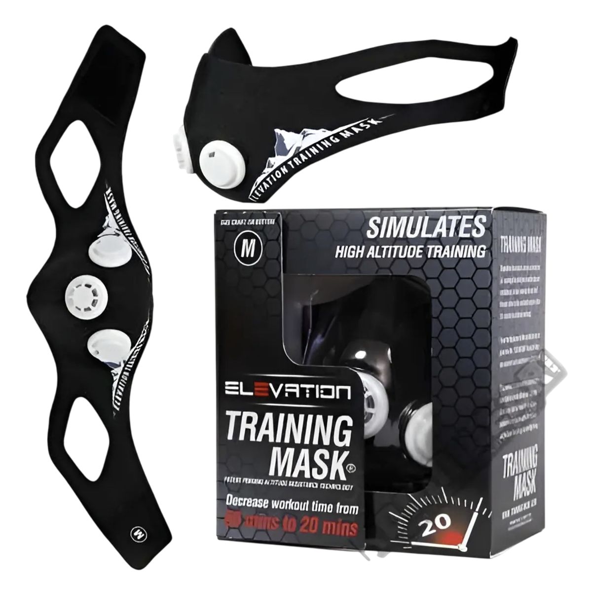 GENERICO - Mascara Elevation Training Mask 2.0 Crossfit Mma Talla L