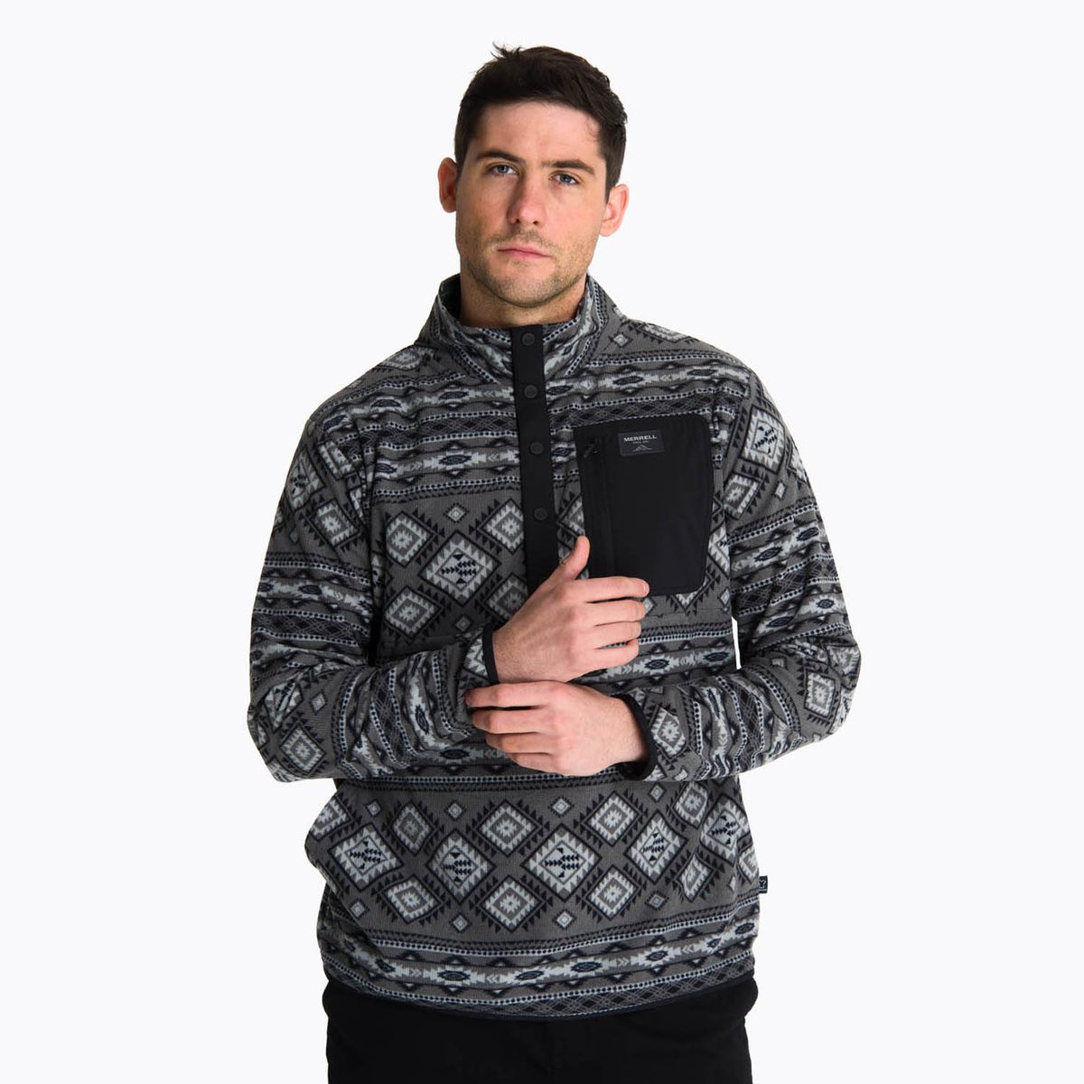 MERRELL - Polar Hombre Microfleece Christ Negro MERRELL