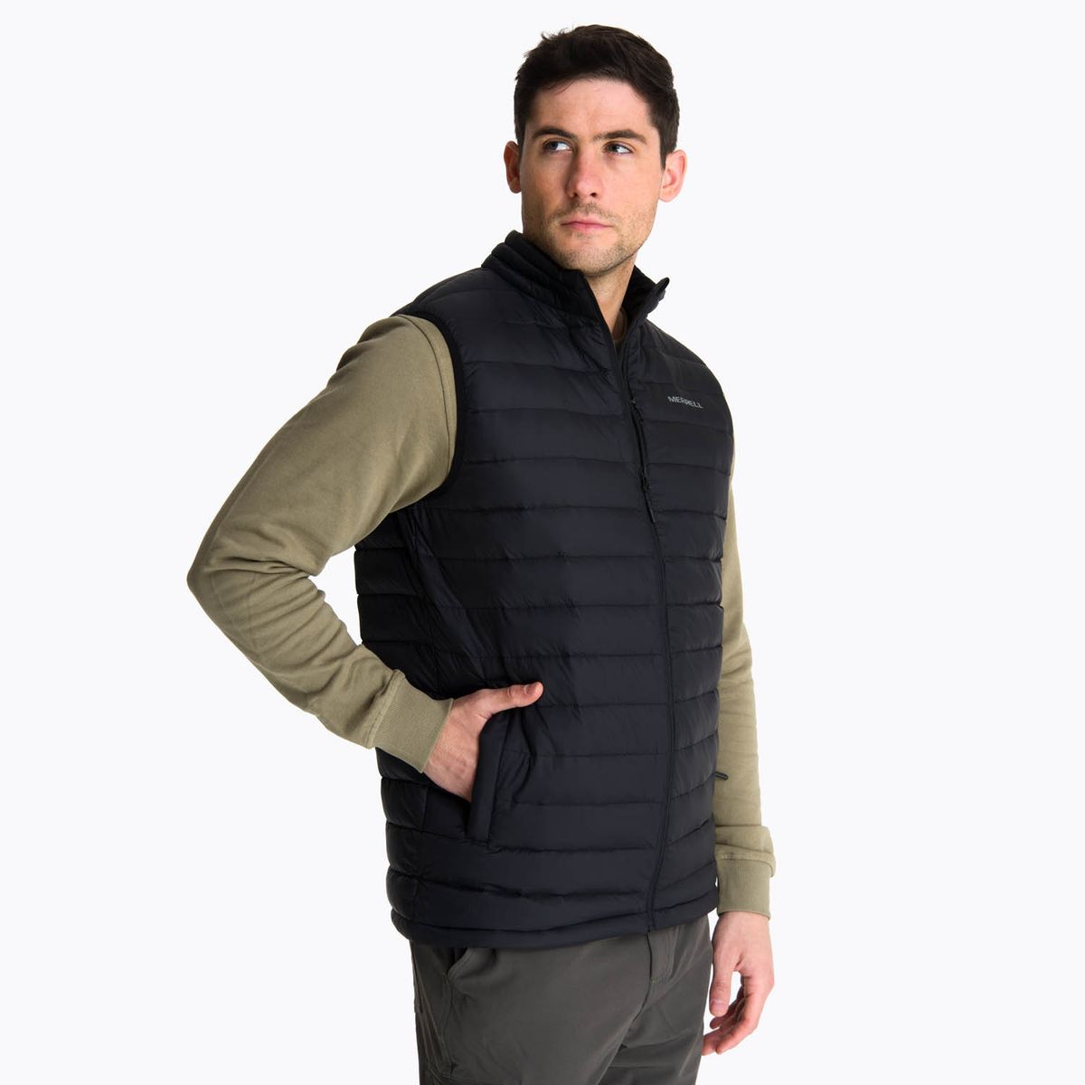 MERRELL - Parka Sin Mangas Hombre Taihape Negro MERRELL