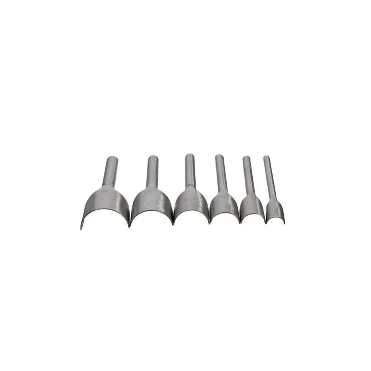 GENERICO - Set 6 Cuchillos Curvos Para Trabajar Cuero 15-40mm