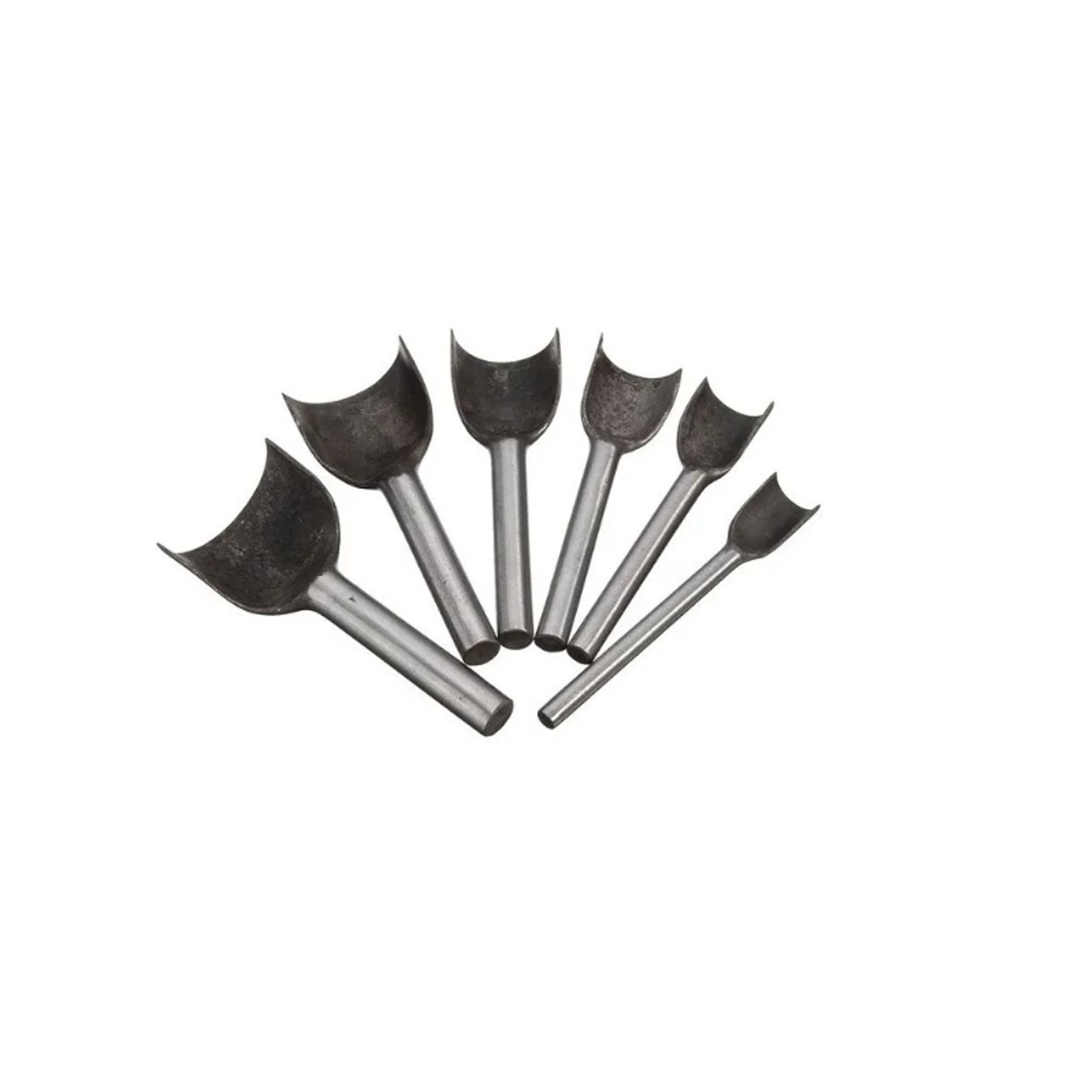 GENERICO - Set 6 Cuchillos Curvos Para Trabajar Cuero 15-40mm