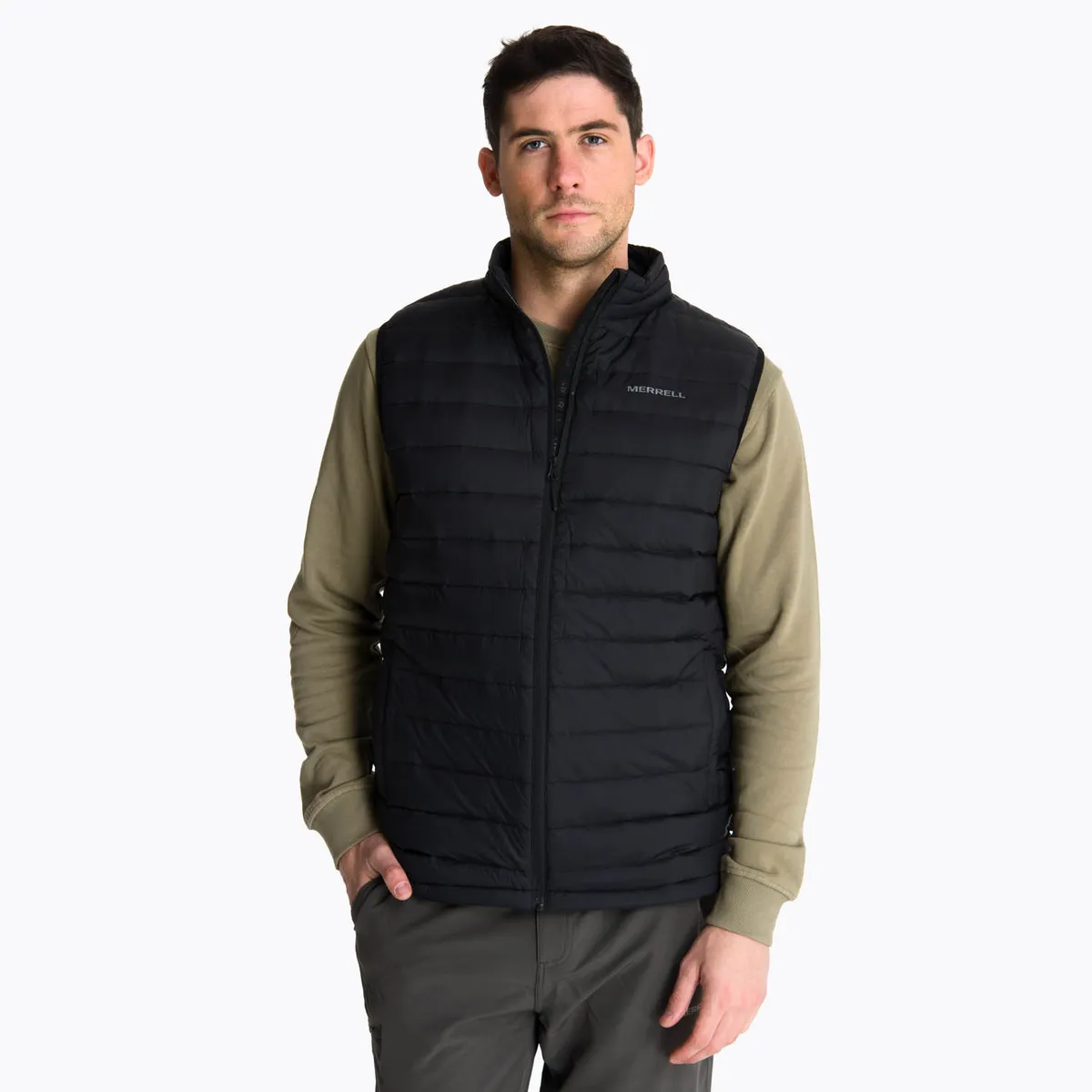MERRELL - Parka Sin Mangas Hombre Taihape Negro MERRELL