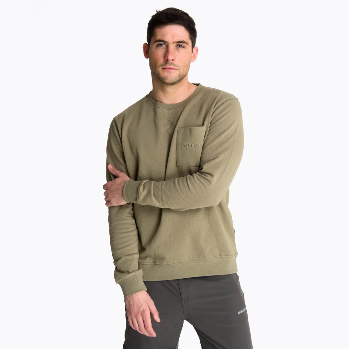 MERRELL - Poleron Hombre Hokitika Beige Oscuro MERRELL