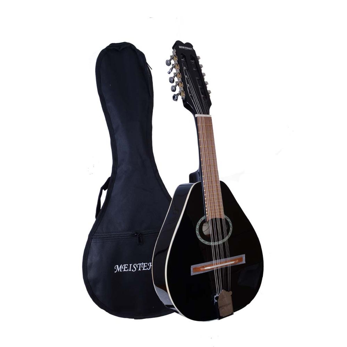 MEISTEHAFT - MANDOLINA 10 CUERDAS NEGRO CON FUNDA MEISTEHAFT