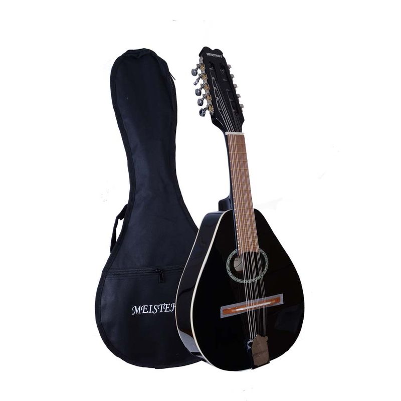 MEISTEHAFT - MANDOLINA 10 CUERDAS NEGRO CON FUNDA MEISTEHAFT