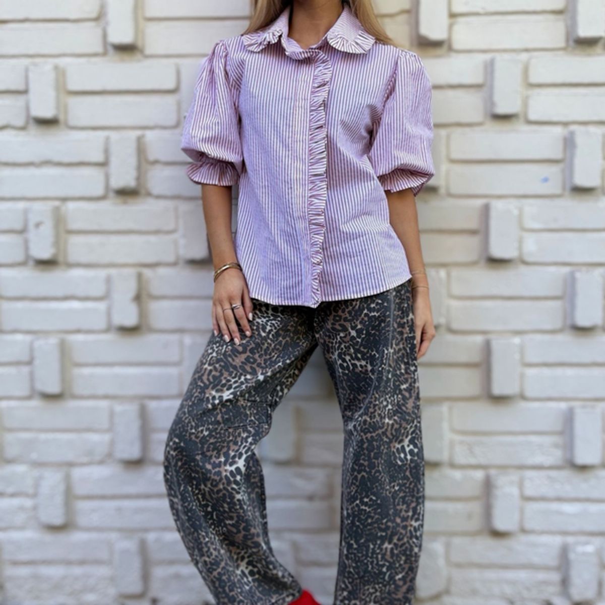 BLANCA SOFIA - JEANS BARREL LEOPARD