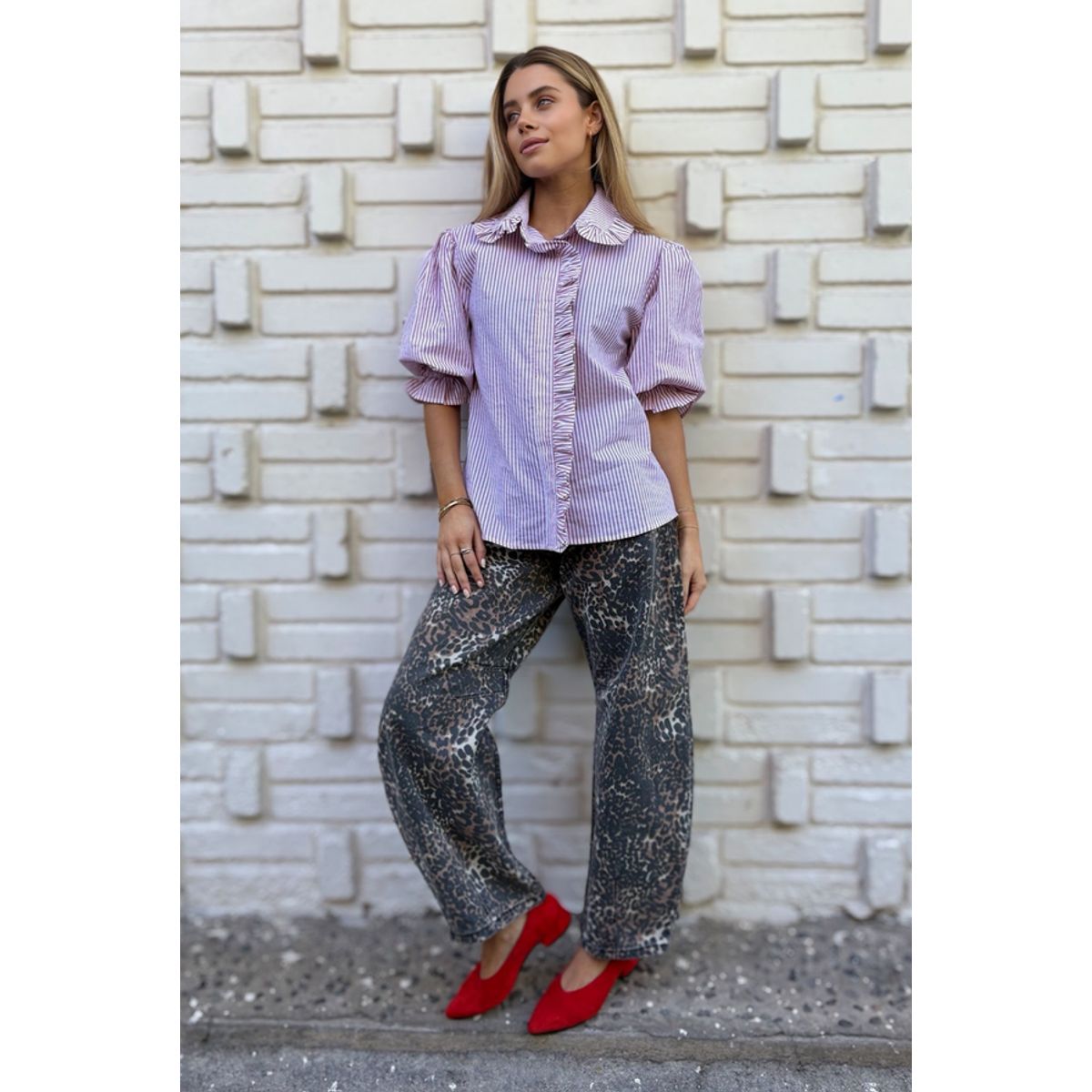 BLANCA SOFIA - JEANS BARREL LEOPARD