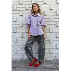 BLANCA SOFIA - JEANS BARREL LEOPARD