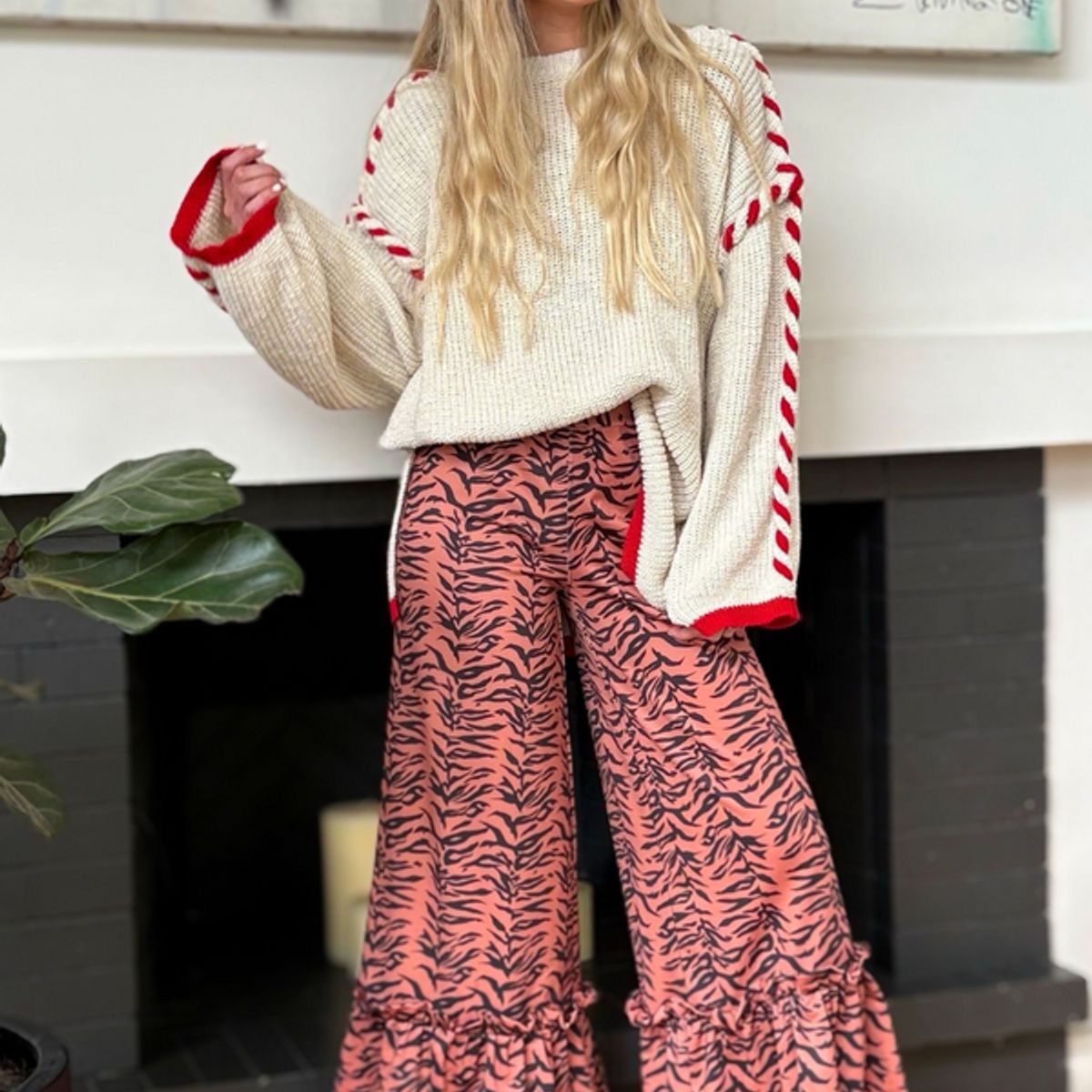 BLANCA SOFIA - Pantalón Tomasa Cebra