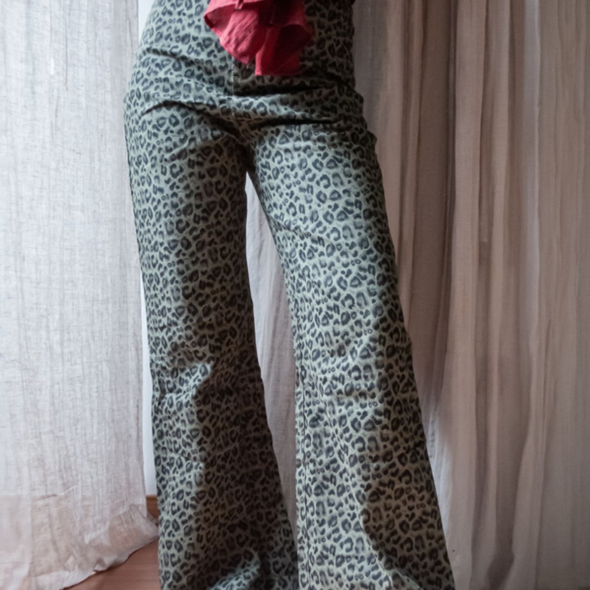 BLANCA SOFIA - Pantalón leopardo Green