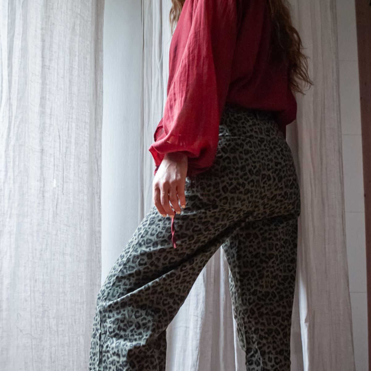 BLANCA SOFIA - Pantalón leopardo Green