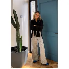 BLANCA SOFIA - Pantalón Leopardo White